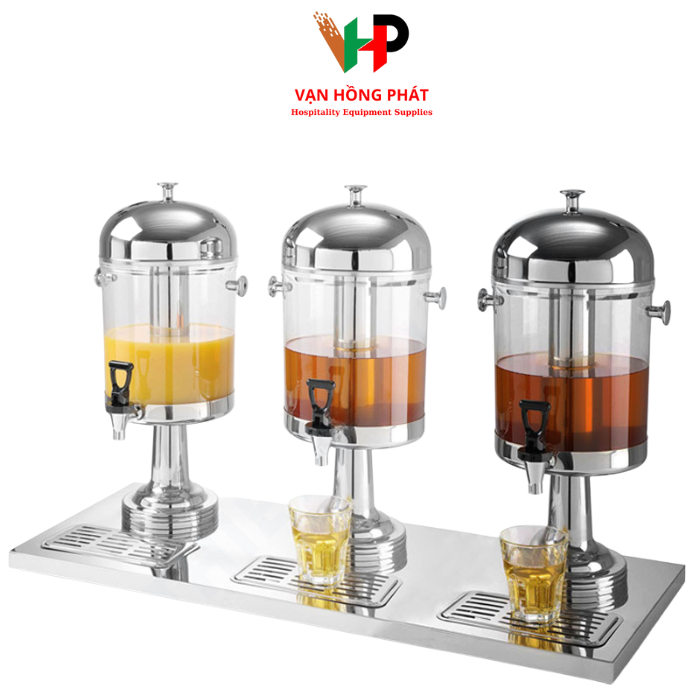 Bình Đựng Nước Trái Cây  Trụ Tròn Inox 24L